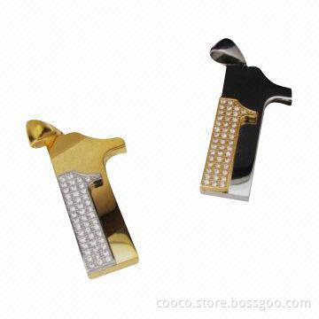 Promotional Jewelry USB Memory Sticks, Support Hot Plug-and-play, USB2.0/3.0, 5-year Warranty